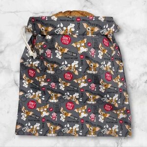 Gray Gremlin Reusable Cotton Drawstring Bread Bag | Farmhouse Kitchen Storage